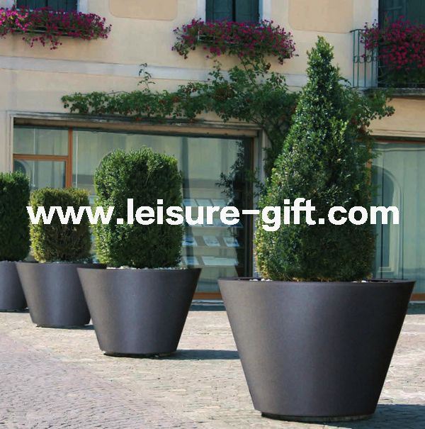 Fo-9042 Large Outdoor Flower Pots Stainless Steel
