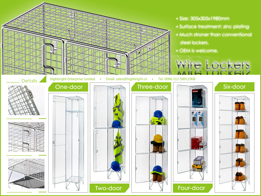 Wire Mesh Fence Compartment Locker for Sale