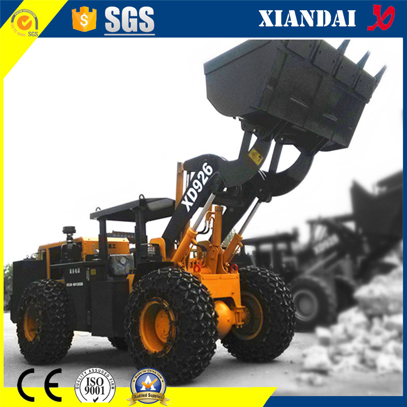 Engineering Machinery Xd926g 2t Underground Wheel Loader