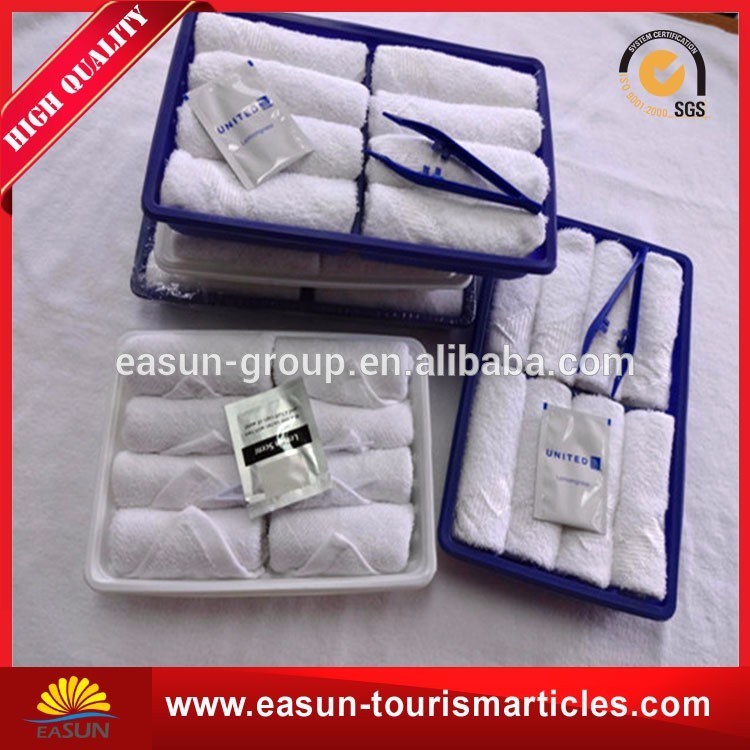 Disposable Hand Refreshing Wet Cotton Towel on Board