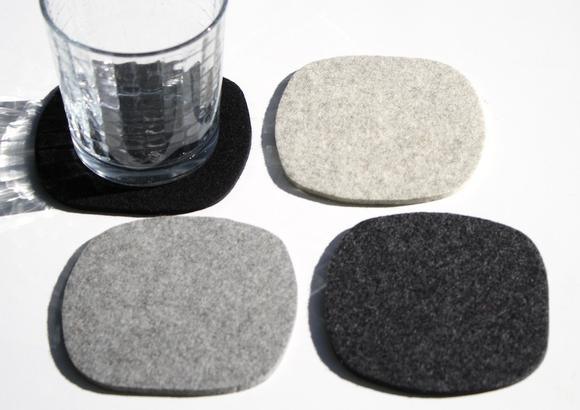 Fashionable Fancy Cup Mats/Felt Easter Placemat Felt Coasters