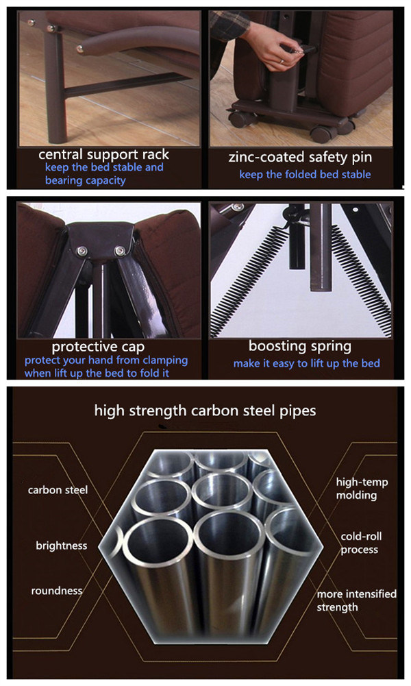 Hospital Patient Accompany Folding Bed with Low Price