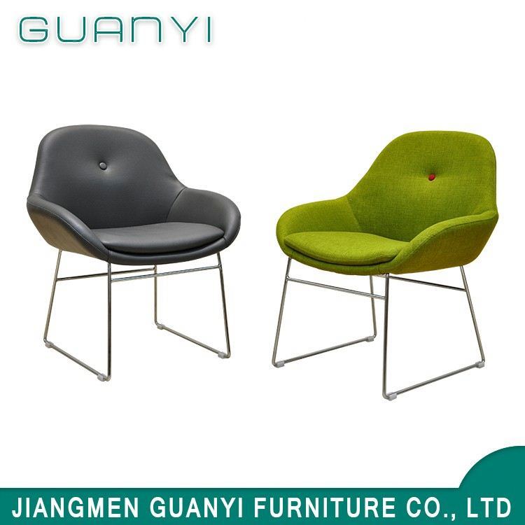 PU Leather Metal Frame Dining Chairs