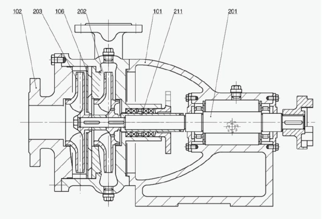 N Type Centrifugal Condensate Water Circulation Pump