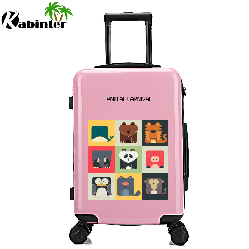 Customized Logo Trolley Luggage with Zip Travle Luggage Bag Travel Bag