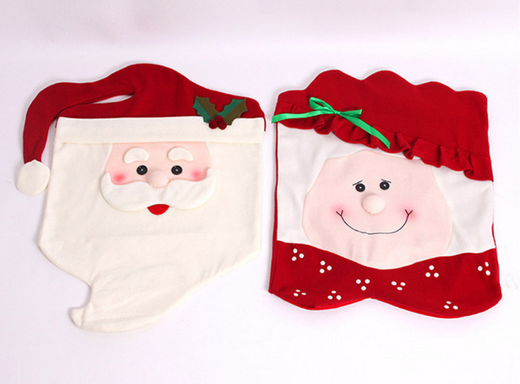 OEM Christmas Chair Cover Decoration and Craft for Promotion Gift