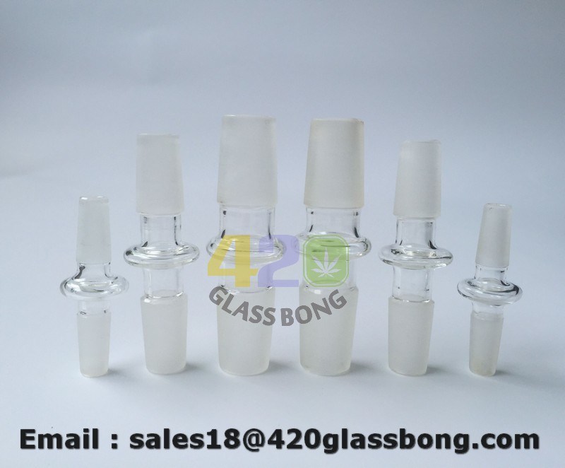 Glass Pipe Adapter 14.5mm 18.8mm Male Female Glass Adapter Glass Strainght Joint 14mm 19mm Glass Converter for DAB Rigs