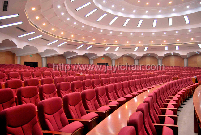 New Arrival China VIP Seat Conference Hall Lecture Ues Fire Resistant Fabric Cover Wholesale Folding Auditorium Seating