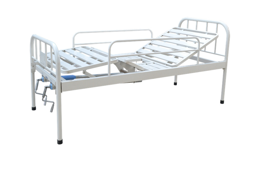 Hospital Bed Manual Economic Hospital Bed with Side Rail for Sale