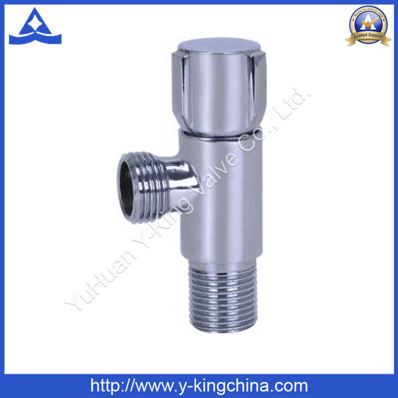 Chrome Polished Brass Sanitary Angle Valve with Zinc Handle (YD-5031)