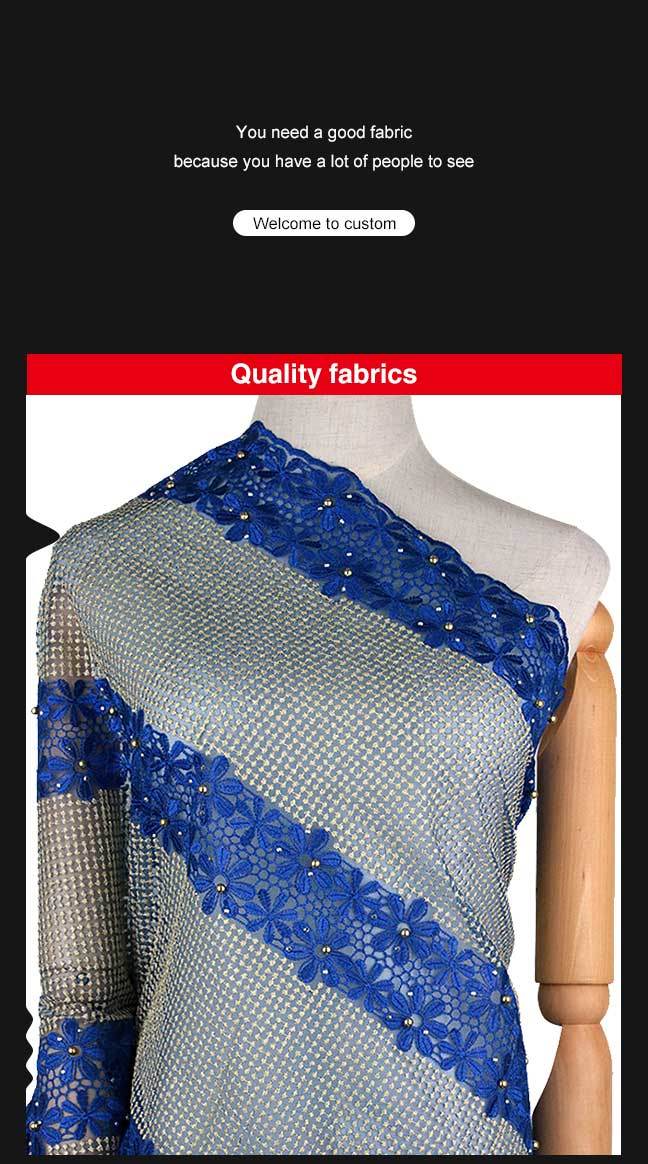 Candlace French Mesh Net Lace Fabric for Aso Ebi Party