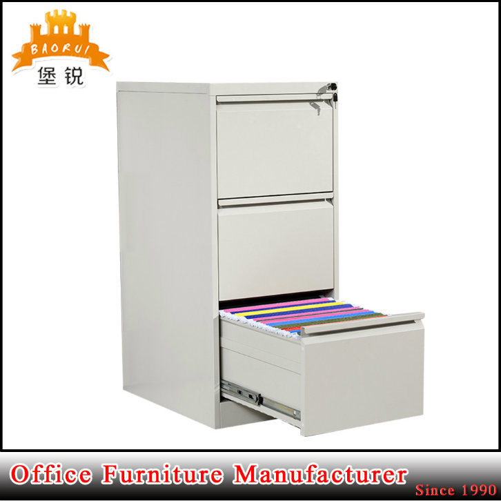 Vertical 3 Drawers Steel Office Furniture Metal Filing Cabinet