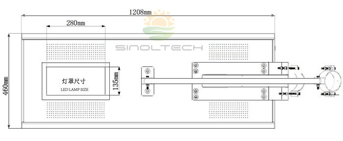 80W All in One Design Solar Powered LED Street Lights for Highway (SNSTY-280)