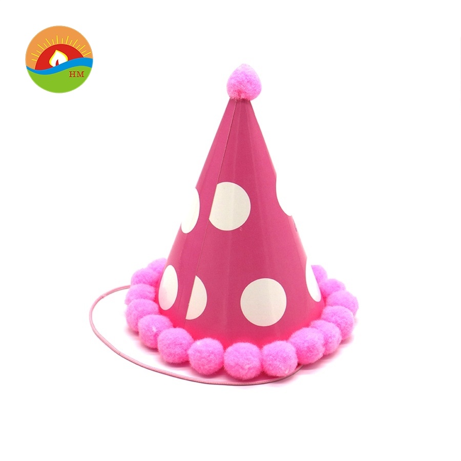 Party Hair Ball Dressed Children Rainbow Cap or Party Decoration