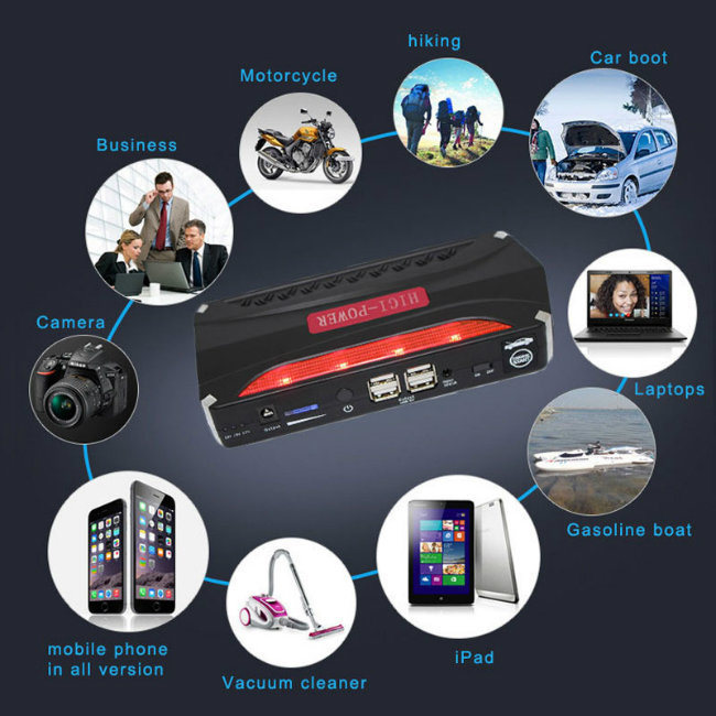 68800mAh Car Battery Charger Pack Emergency Jump Starter