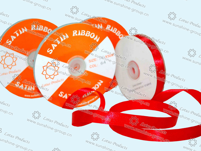 Cheap Single/Double Face Nylon and Polyester Plain Satin Ribbon