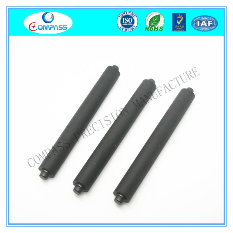 Rubber Coverd Printer Roller Spindle with Hard Steel Shaft