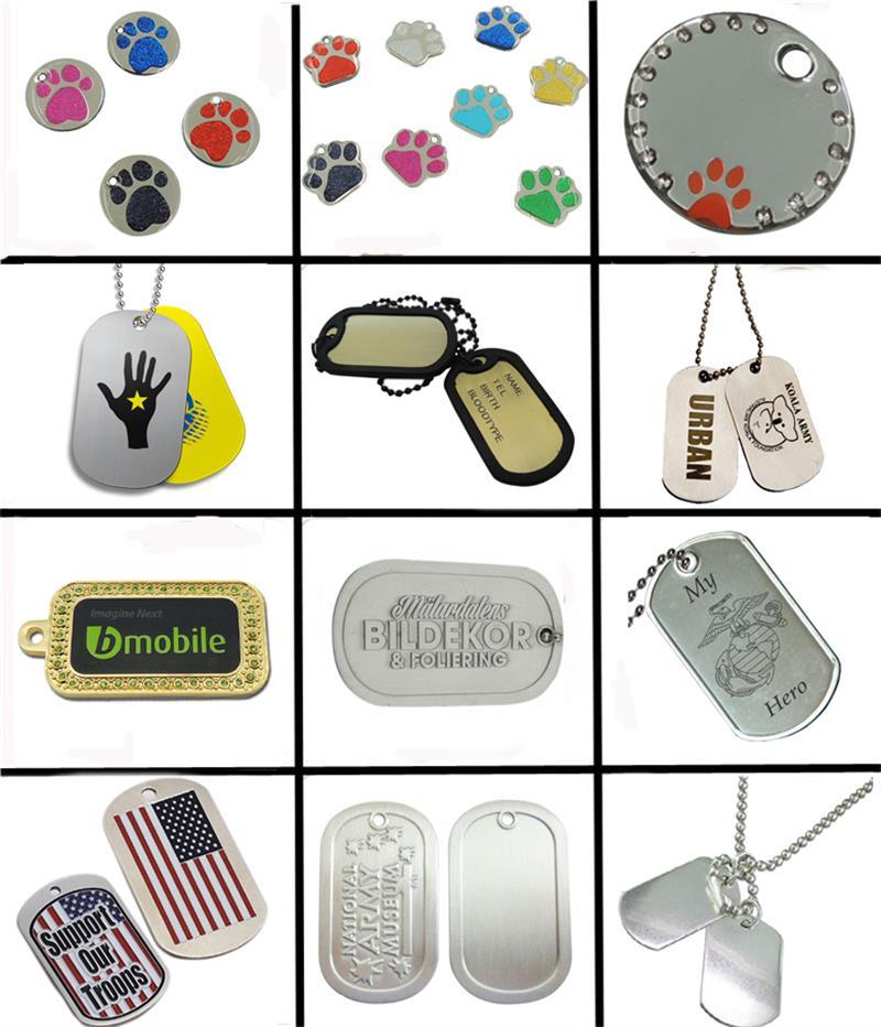 Custom Cheap Metal Stamped Dog Tag (DT-036)