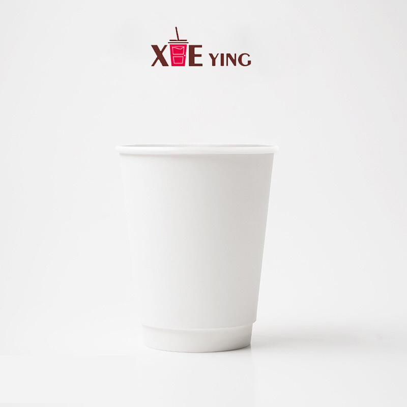 Disposable PE Coating Double Wall Coffee Paper Cups for Hot Drinking