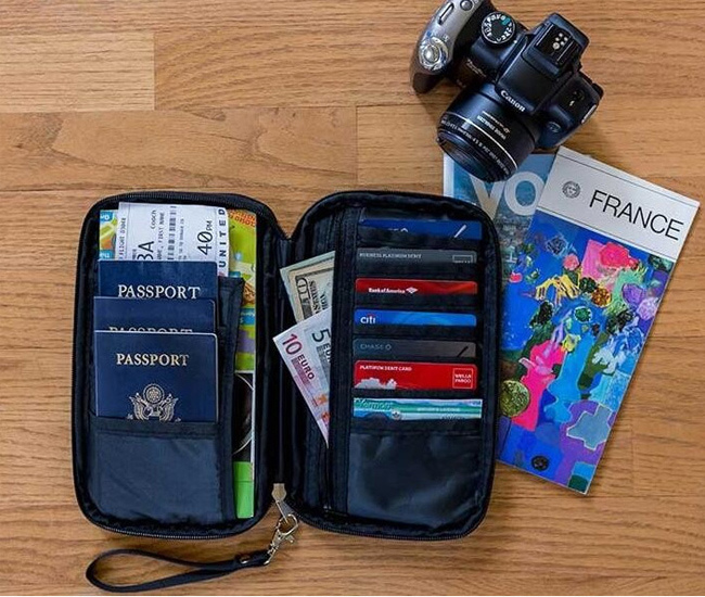 Travel Wallet Document Passport Holder