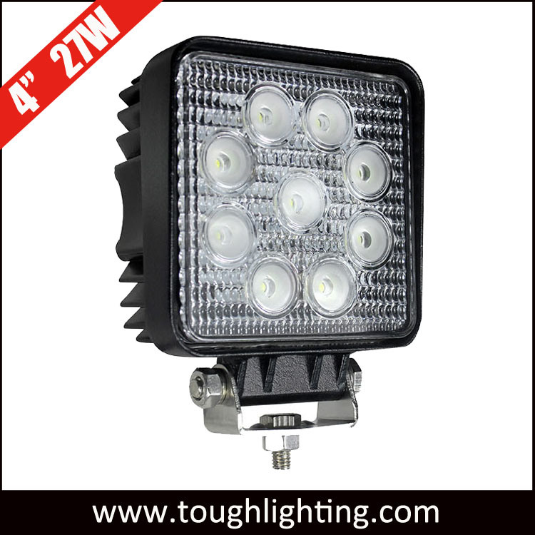 E-MARK IP67 Waterproof 4 Inch 27W/15W/18W/48W LED Work Light for Truck Trailer Forklift