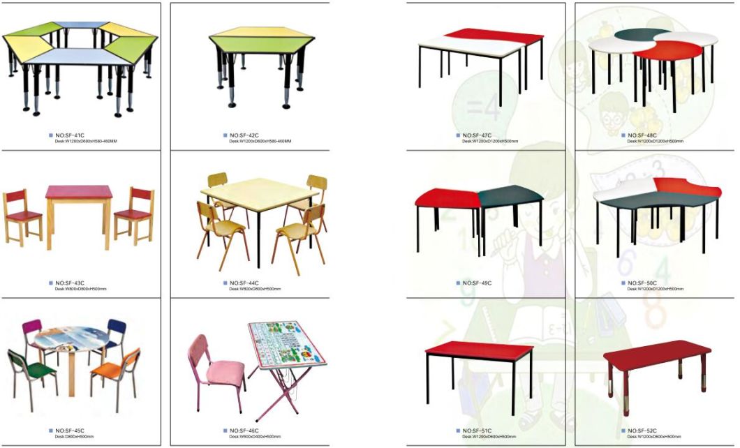 Hot Sale Children Furniture Kids Table and Chair Set (SF-42C)