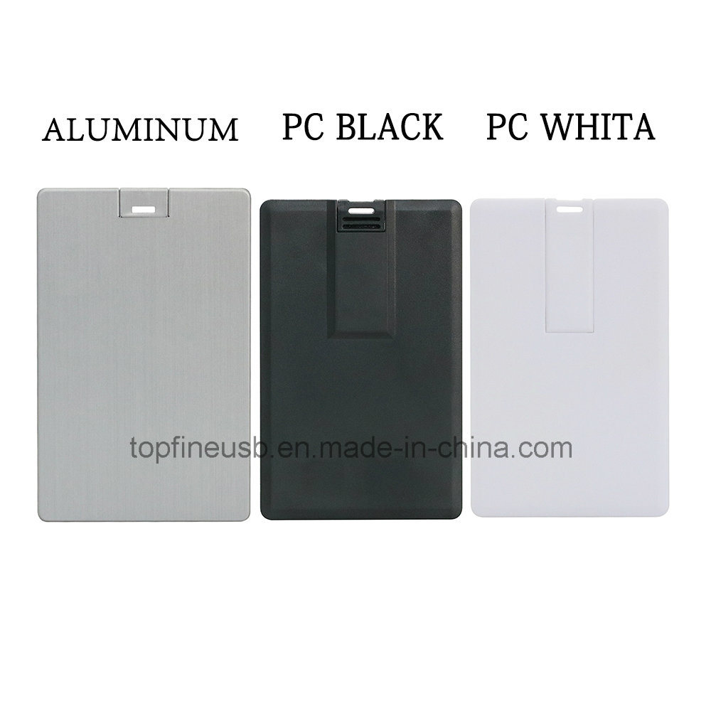 Aluminum Material Credit Card USB Flash Drive 4G 8g 32g Class10 Pendrive 64G USB Stick