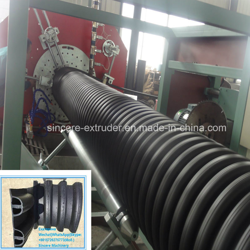 PE HDPE Plastic Municipal Tubing Pipes Extruding Machine