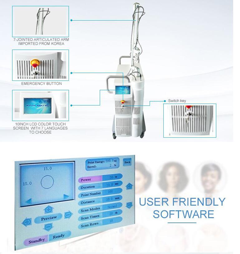 Scar Removal Gynecological Treatment Cutting CO2 Laser Machine