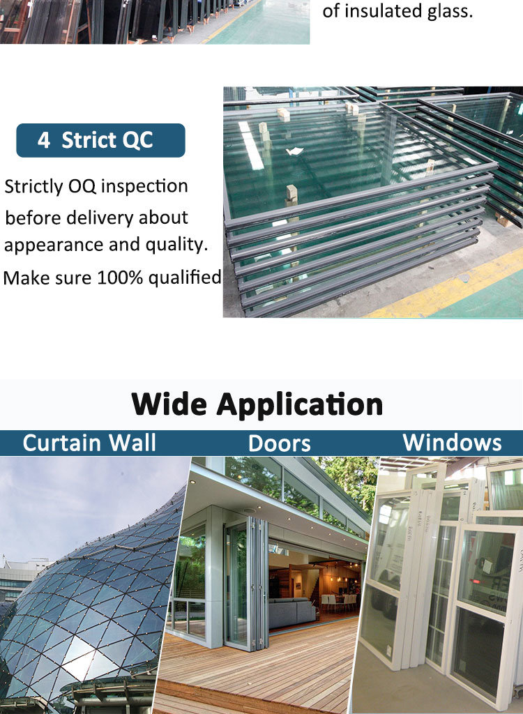 Soundproof Tempered Low-E Building Insulated Glass Factory Direct Hot Sale