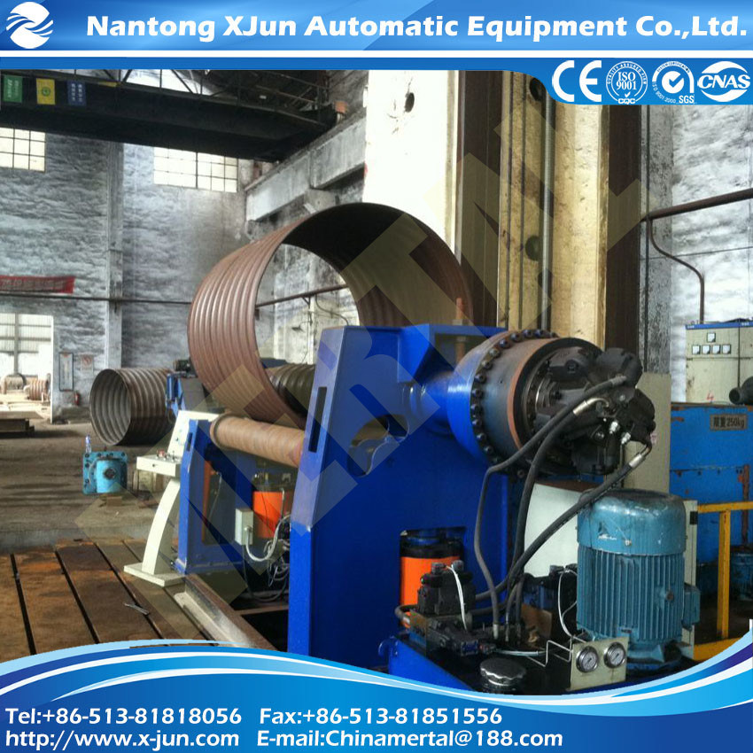 4 Roll Corrugated Sheet Metal Rolling Machines Making in Boiler