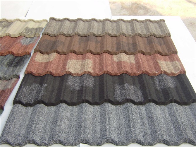 Colorful Corrugated Stone Coating Steel Sheet