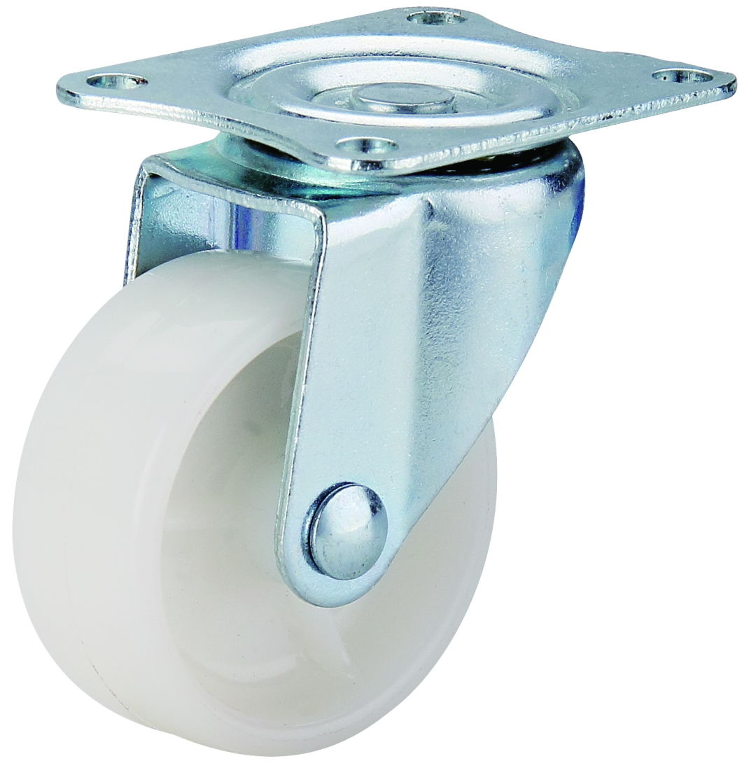 2 Inch White PP Fixed Caster Wheel