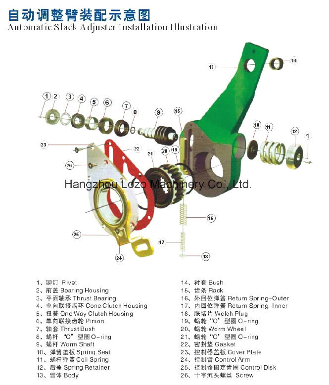 Truck & Trailer Automatic Slack Adjuster with OEM Standard (72508)