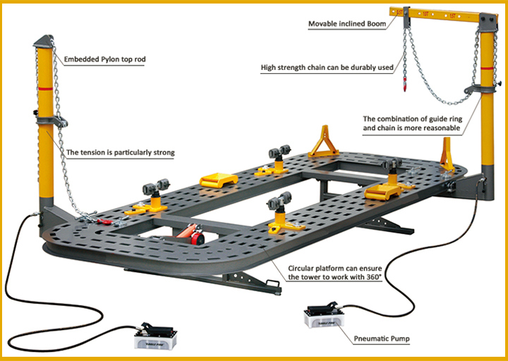 Top Valued Adjustable Height Auto Body Collision Strengthen Repair Equipment