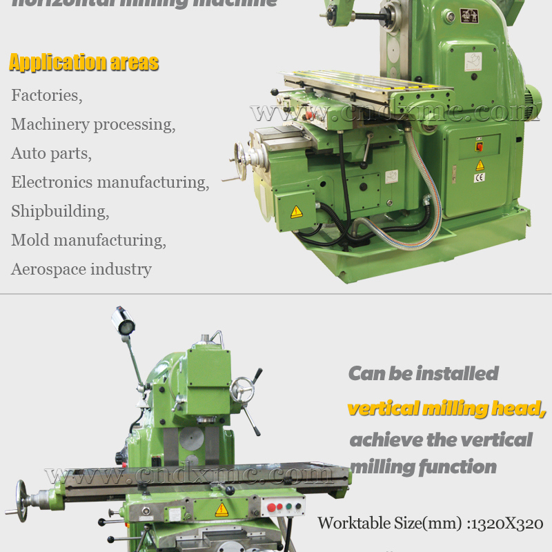 X6132 OEM ODM Table Top Horizontal Portable Milling Machine