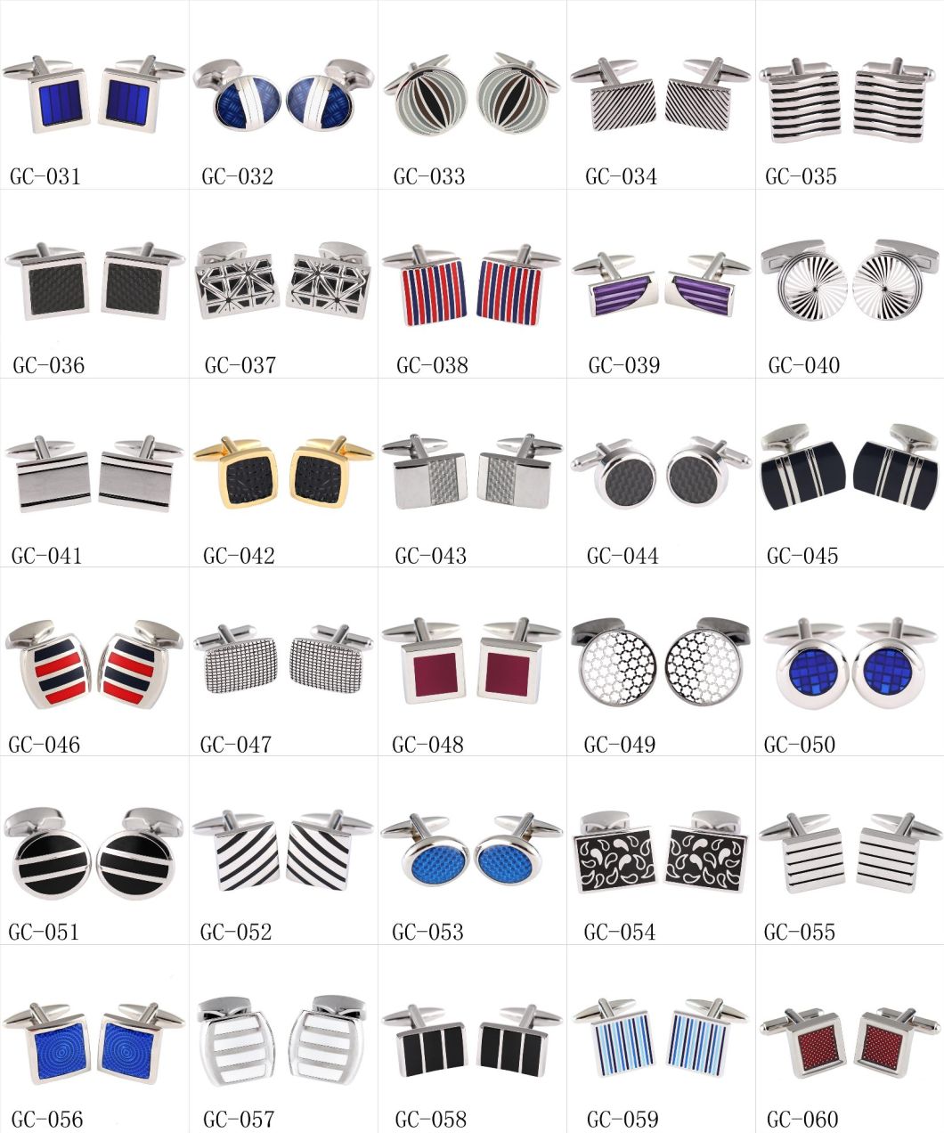 Formal Cuff Link Wholesale Crystal Metal Stone Cufflinks (H0049)