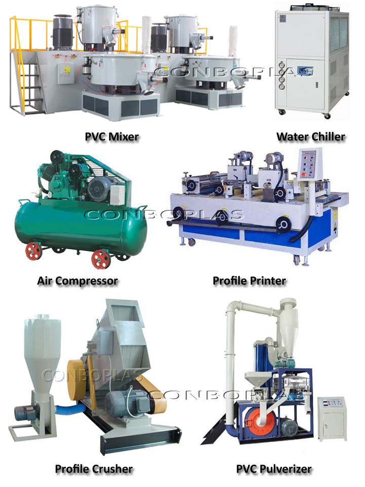 Plastic Twin Double Screw PVC Wall Ceiling Panel Extruder Making Machine