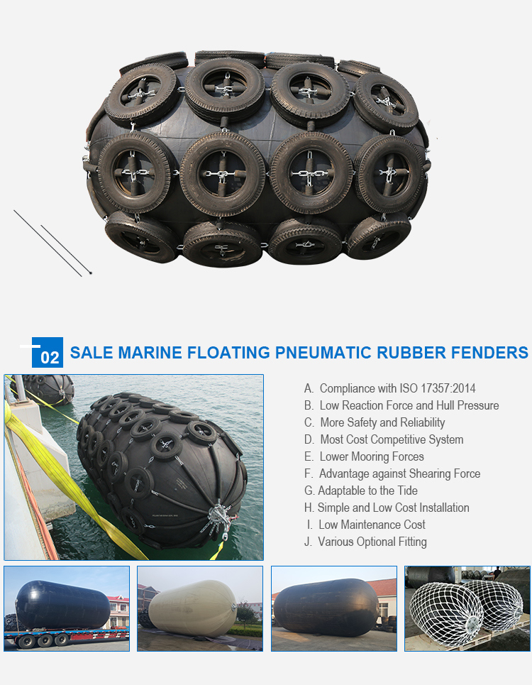 Cylindrical Type Pneumatic Boat Rubber Fender with Competitive Price