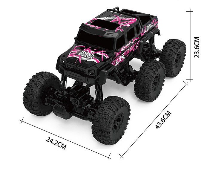 968612b-Big 2.4G Electric 6 Wd Car Plastic Remote Control off-Road Vehicle RC Truck Toys