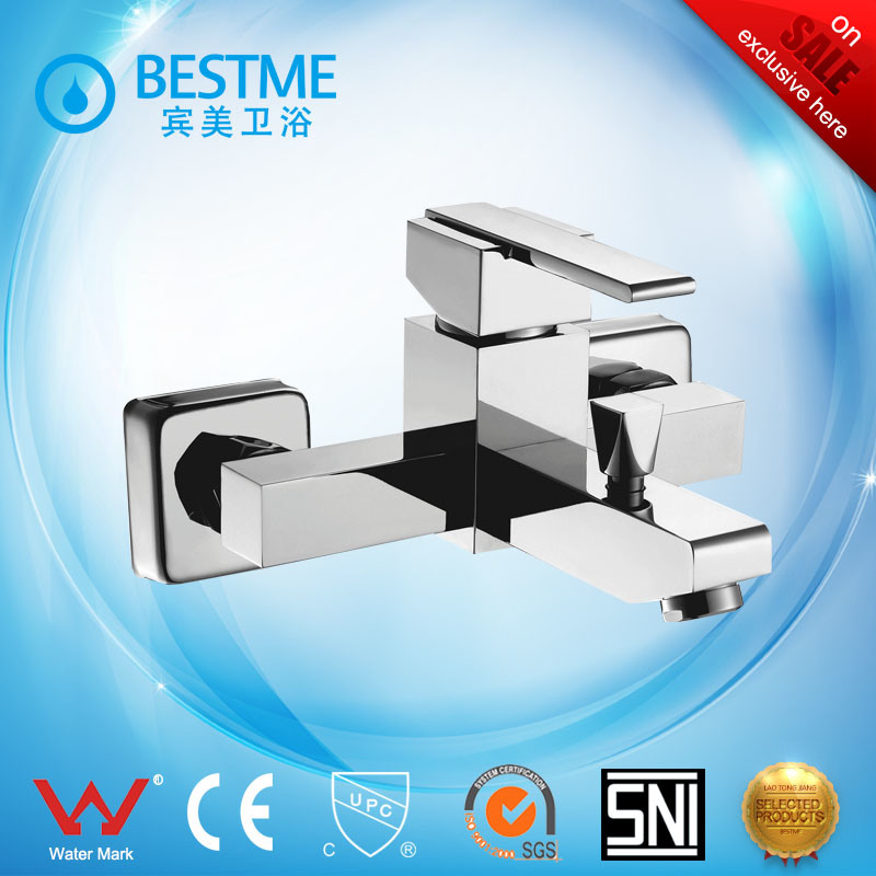 Brass Square Design Durable Shower Mixer for Hotel (BM-50042)