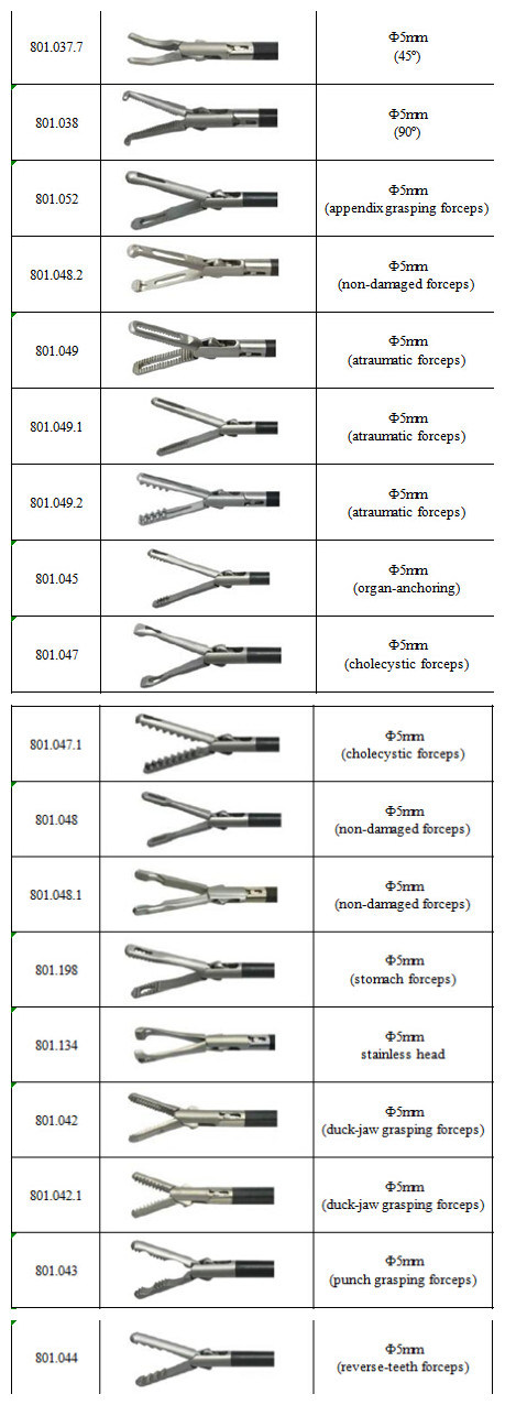 5mm Laparoscopic Scissors and Forceps