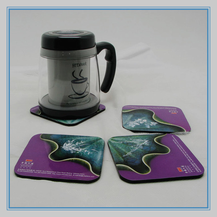 Custom Printed Logo Hard Board Beer Coasters, Coffee Coasters
