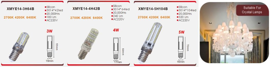 Simva LED Bulb Light G9 LED Lamp SMD G9 LED Bulb 5W 320lm (30W halogen equivalent) 220-240V E14 LED Light Bulb 360 Degree 3000-6500K with Ce Approved