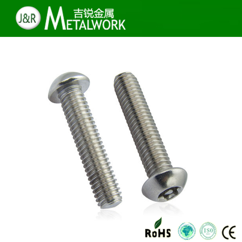 Stainless Steel Torx Pan / Button / Countersunk Head Security Bolt with Center Pin