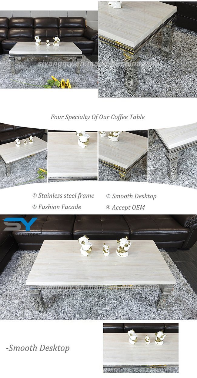 Living Room Furniture White High Gloss Coffee Table