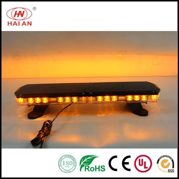 Amber Strobe LED Police Bar Light Outdoor Waterproof Warning Light Bar for Security Trucks Mini Lightbar