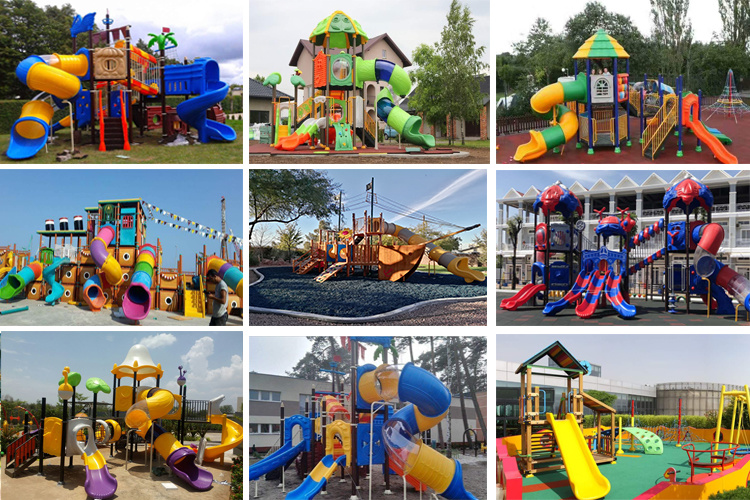 Tongyao Outdoor Plastic Playground Slide, Kids Playground Tube Slides