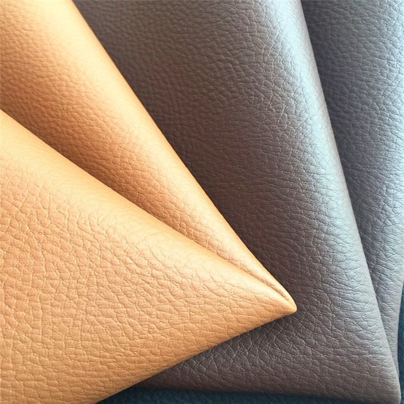 Kintted Backing PU Leather for Furniture Sleeper Sofa Hw-267