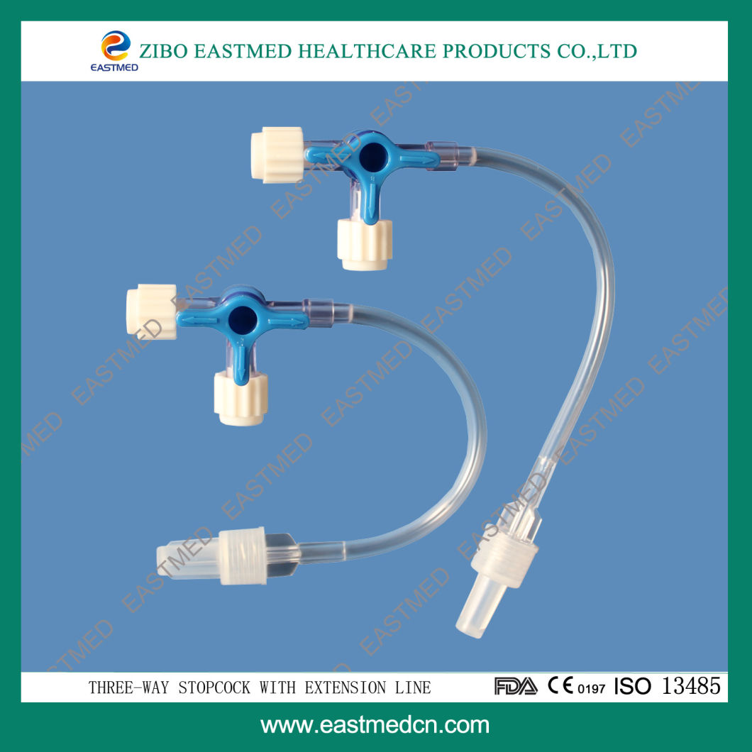 Three-Way Stopcock with Extension Line